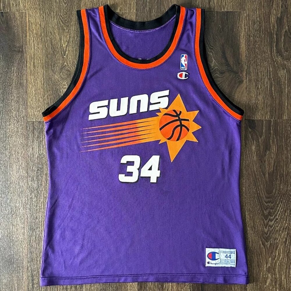 Champion Phoenix Suns Jersey Vintage Throwback Retro Barkley L 44